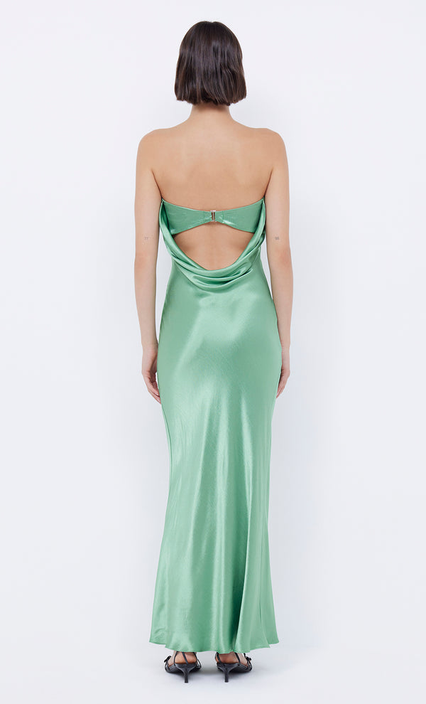 Moon Dance Strapless Dress in Green Apple by Bec + Bridge