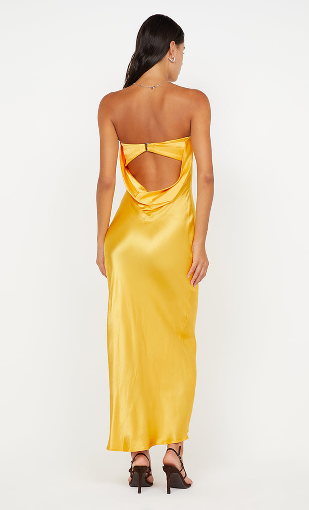 Moon Dance Strapless Dress in Mango by Bec + Bridge