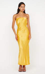 Moon Dance Strapless Dress in Mango by Bec + Bridge