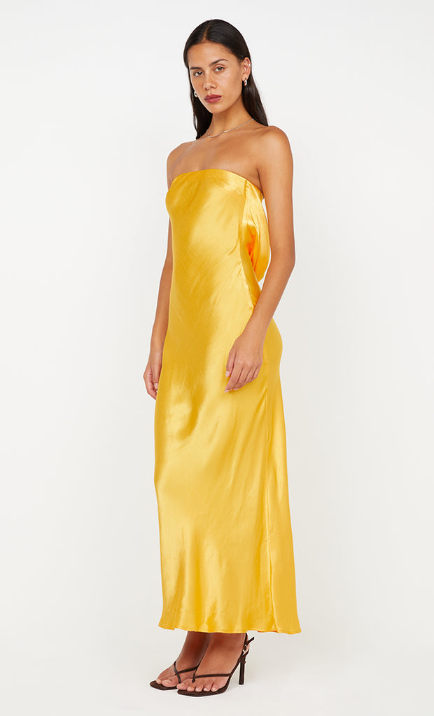 Moon Dance Strapless Dress in Mango by Bec + Bridge