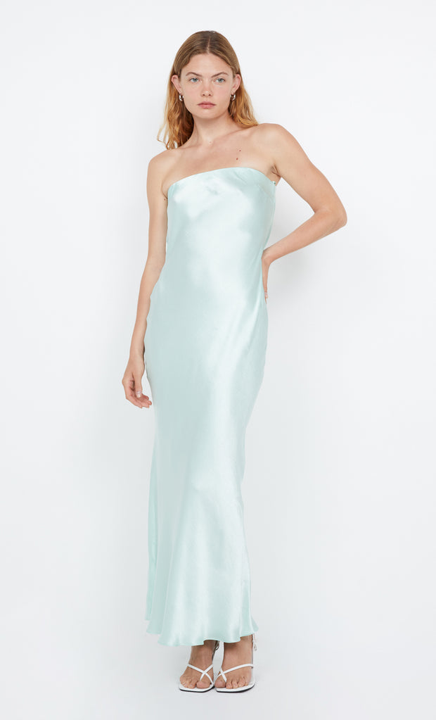 Moon Dance Strapless Dress in Mint by Bec + Bridge