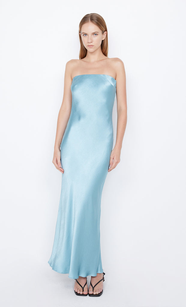 Moon Dance Strapless Bridesmaid Dress in Sea Spray Blue by Bec + Bridge