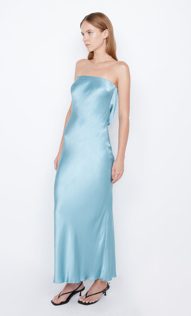 Moon Dance Strapless Bridesmaid Dress in Sea Spray Blue by Bec + Bridge