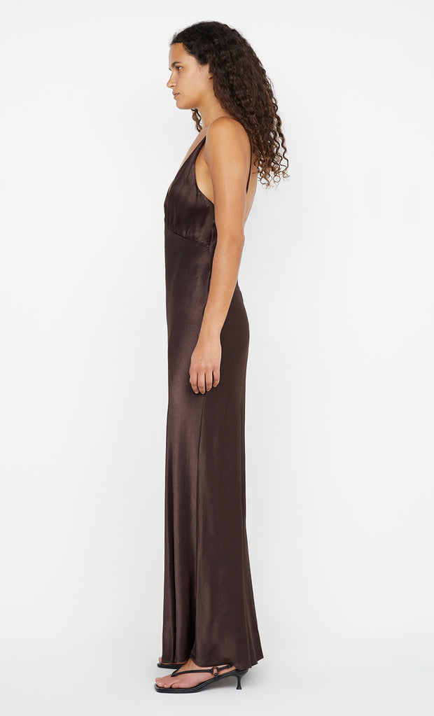 Moon Dance V Maxi Dress in Dark Choc bridal by Bec + Bridge