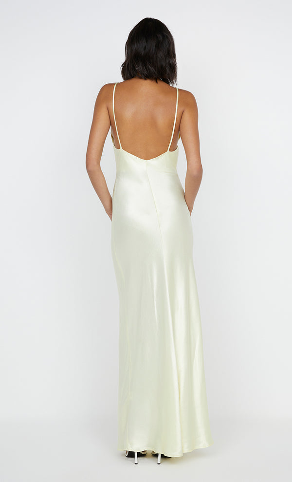 Moon Dance V Maxi Dress in ice yellow bridal dress by Bec+ Bridge