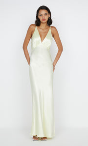 Moon Dance V Maxi Dress in ice yellow bridal dress by Bec+ Bridge