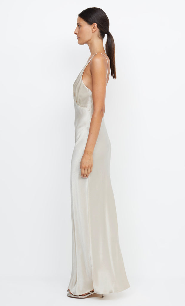 Moon Dance V Maxi Dress in Sand Off White Bridal Bridesmaid Dress by Bec + Bridge