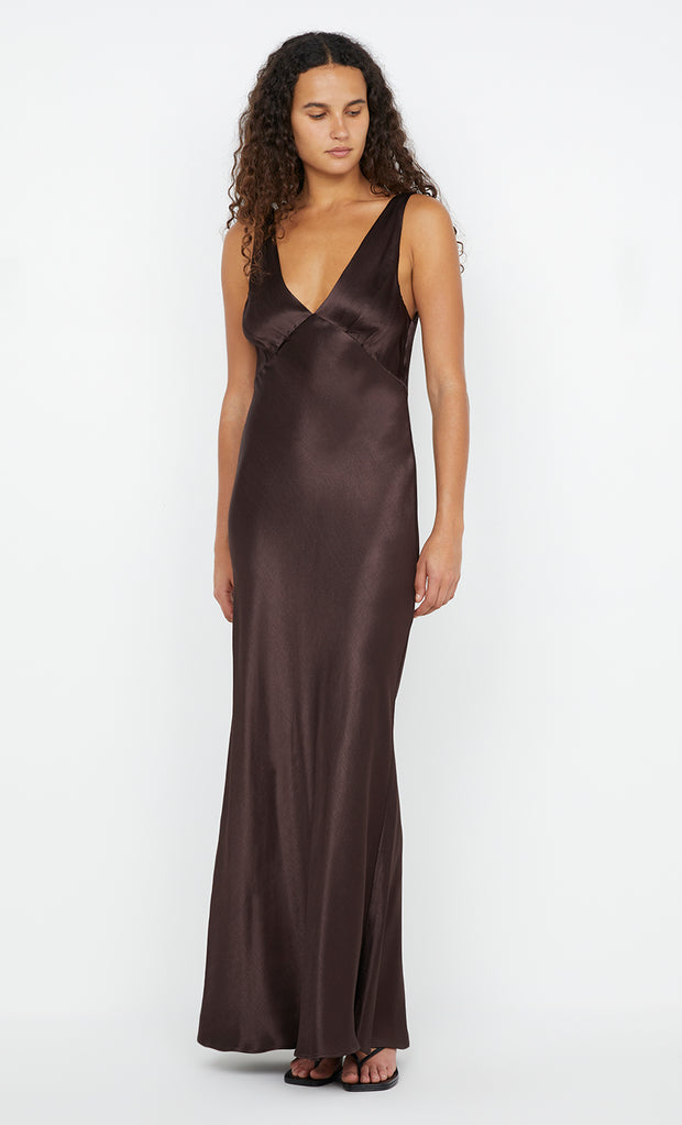 Moon Dance Verona Dress in Dark Chocolate by Bec + Bridge