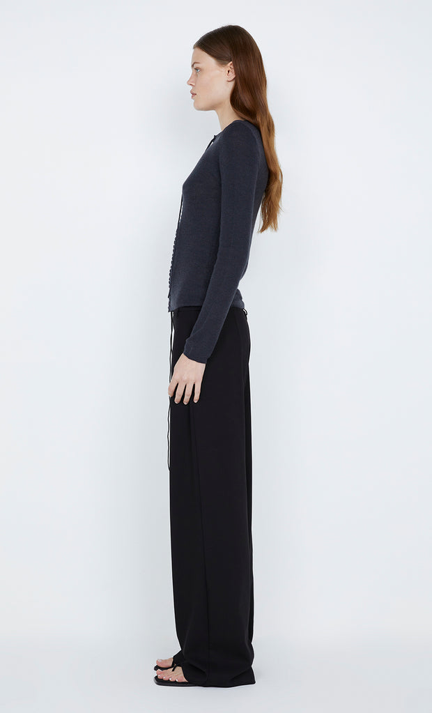 Naida Straight leg pant in black by Bec + Bridge