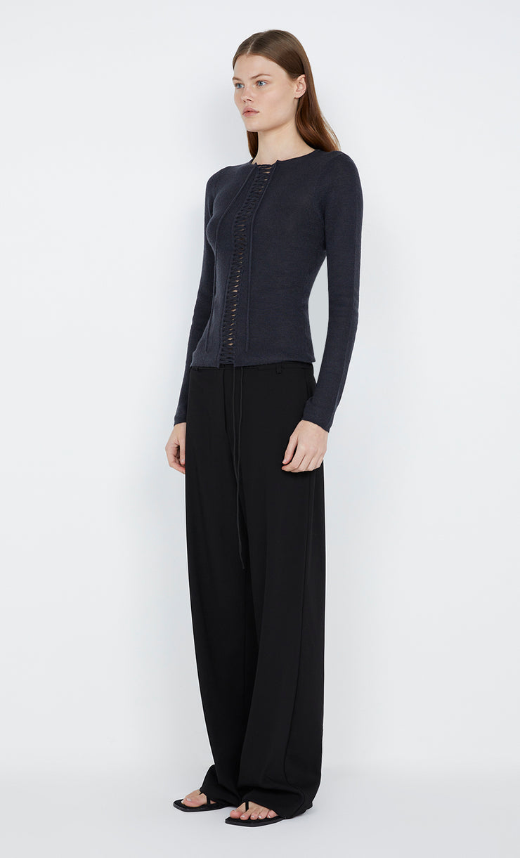 Naida Straight leg pant in black by Bec + Bridge