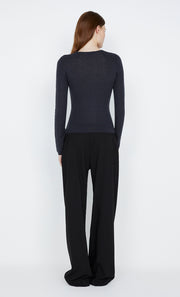 Naida Straight leg pant in black by Bec + Bridge