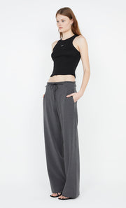 Naida Straight Leg Pant in charcoal by Bec + Bridge