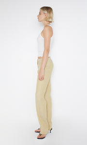 Neva Straight Leg Pant in Straw by Bec + Bridge