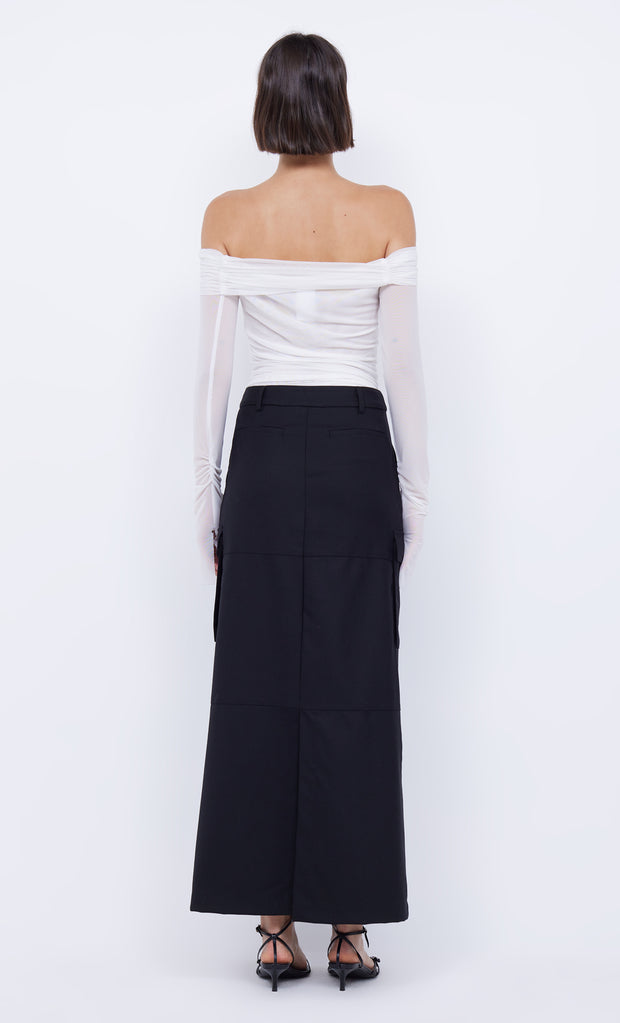 NEVADA MAXI SKIRT - BLACK