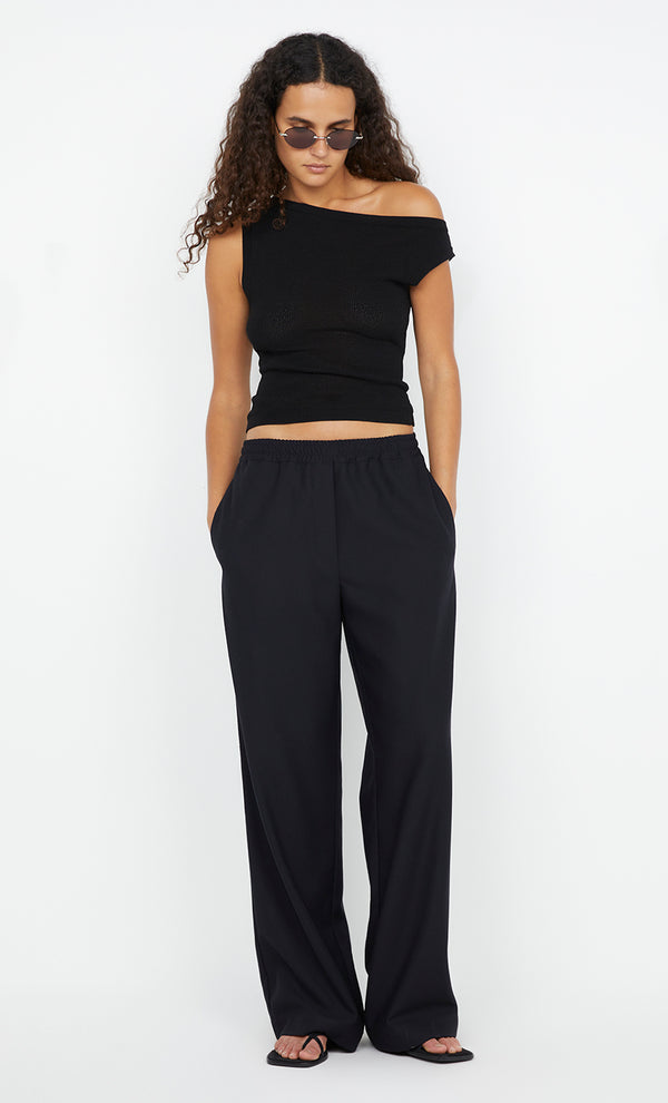 NINAH DRAWSTRING PANT - BLACK