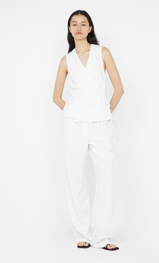 Ninah Tie Vest in Ivory by Bec + Bridge