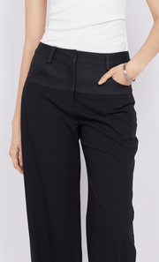 NINAH YOKE PANT - BLACK/INDIGO