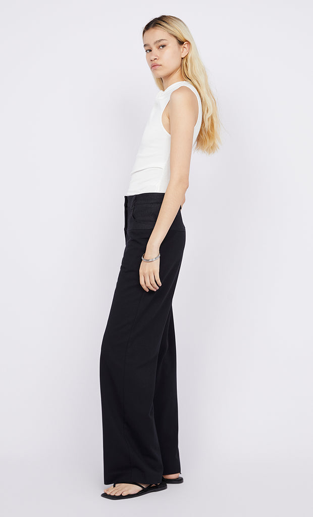 Ninah Yoke Pant in Black by Bec + Bridge