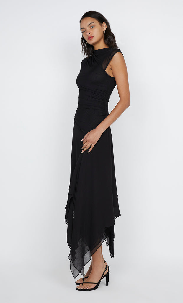 Noemi Asym Dress in Black by Bec + Bridge