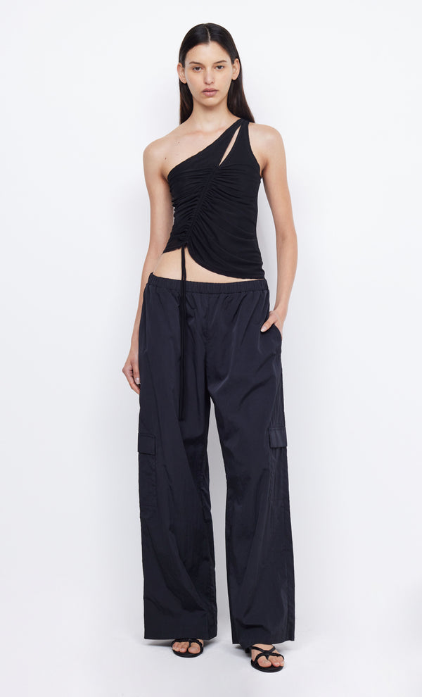 NOLA ASYMMETRIC TOP - BLACK