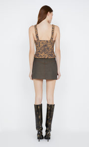 Nolan Mini Skirt in bronze by Bec + Bridge