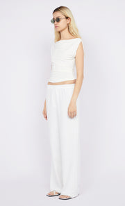 Odesse Boat Neck Top in White by Bec + Bridge