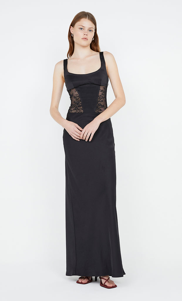 Olimpia Corset Dress in Black by Bec + Bridge