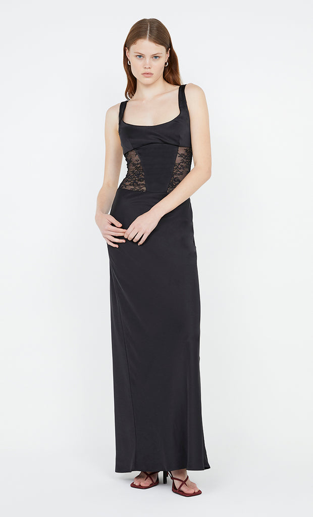 Olimpia Corset Dress in Black by Bec + Bridge