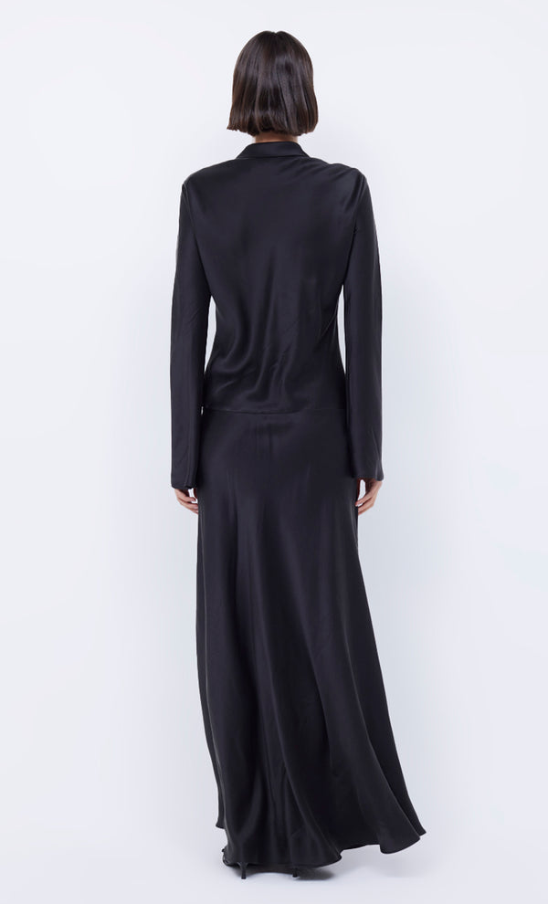 Orla Long Sleeve Maxi Dress in Black by Bec + Bridge