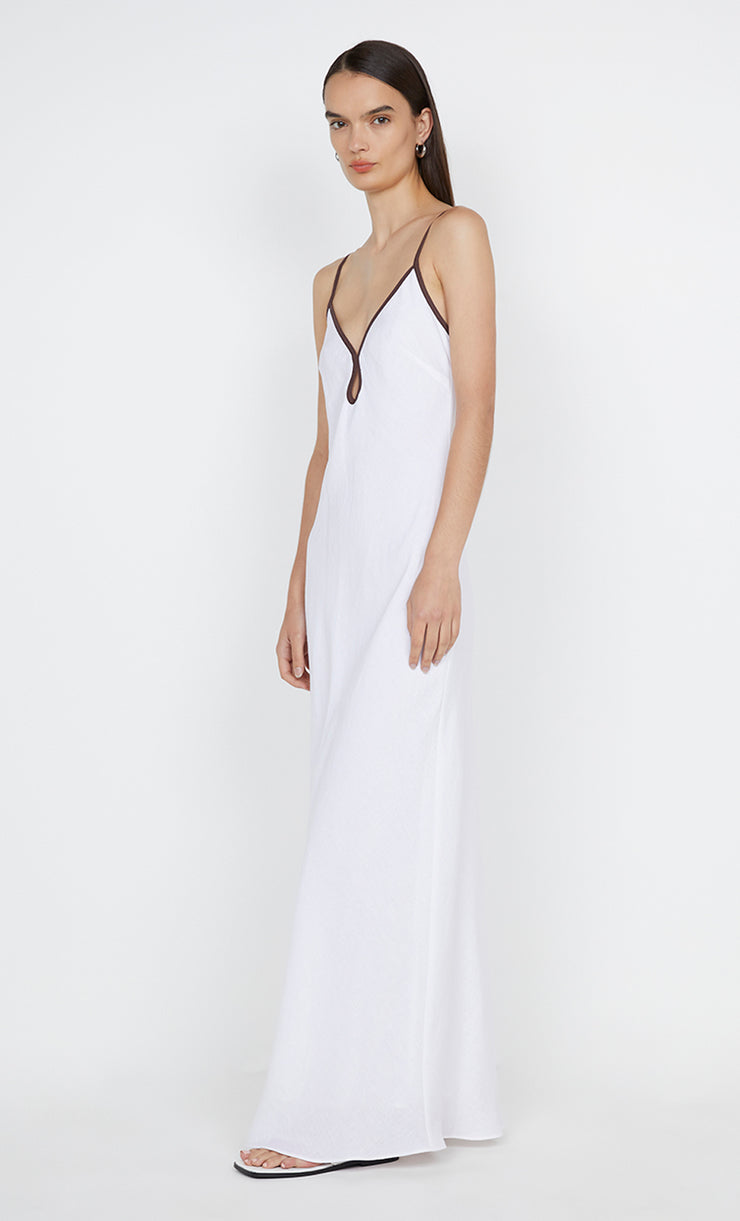 Ottilie Keyhole Maxi Dress in Black and Chocolate by Bec + Bridge