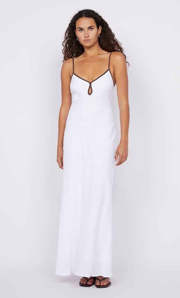 Ottilie Keyhole Maxi Dress in Black and Chocolate by Bec + Bridge