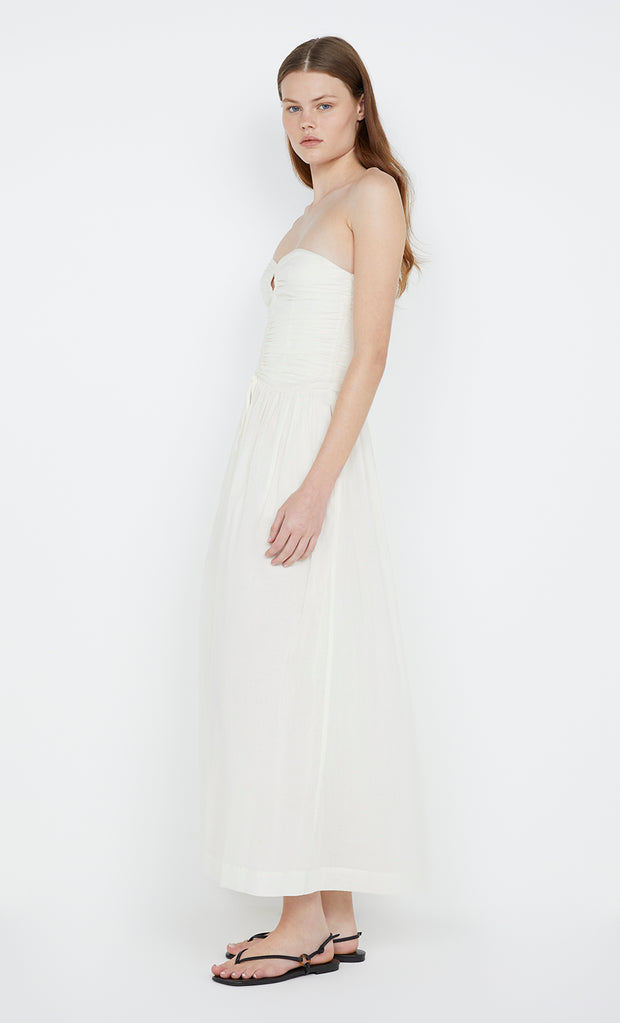 Palmer Strapless Dress in ivory by Bec + Bridge