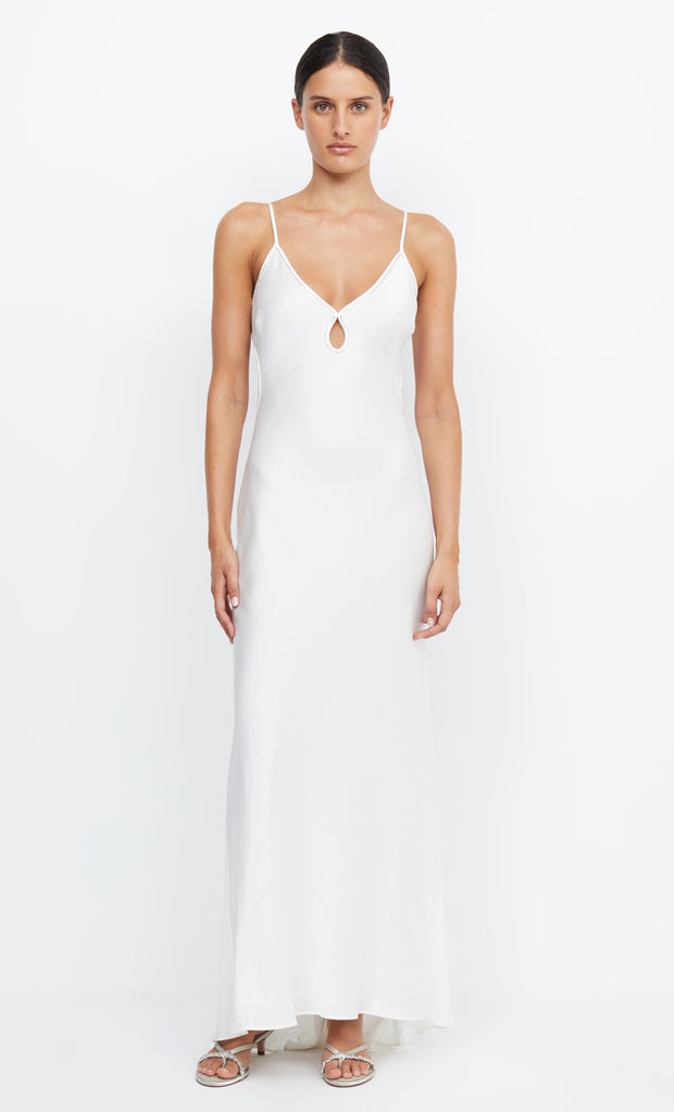 PARADISE BEADED MAXI DRESS - IVORY