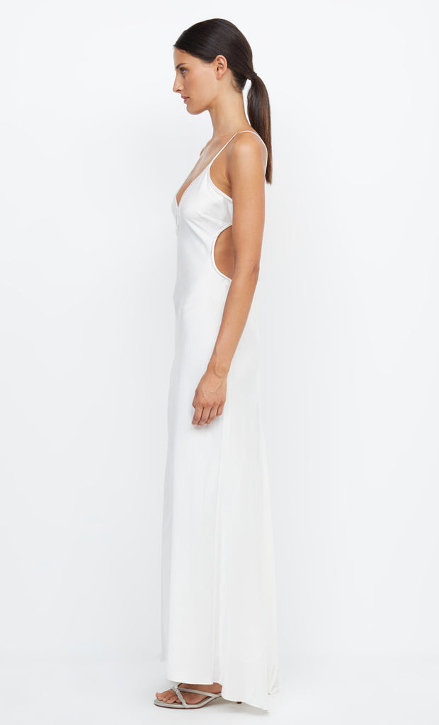 PARADISE BEADED MAXI DRESS - IVORY