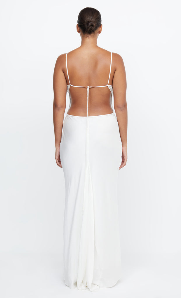 Ivory beaded maxi dress best sale