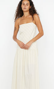 PEYSON MAXI DRESS - CREAM/BLACK STRIPE