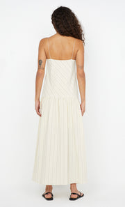 PEYSON MAXI DRESS - CREAM/BLACK STRIPE