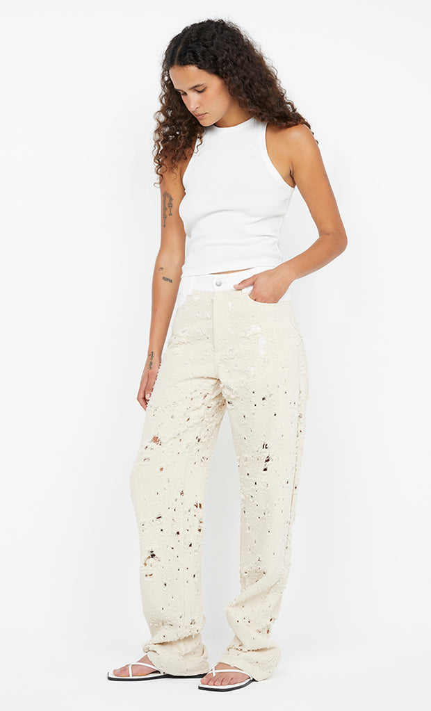 Quinn Pant in Natural by Bec + Bridge