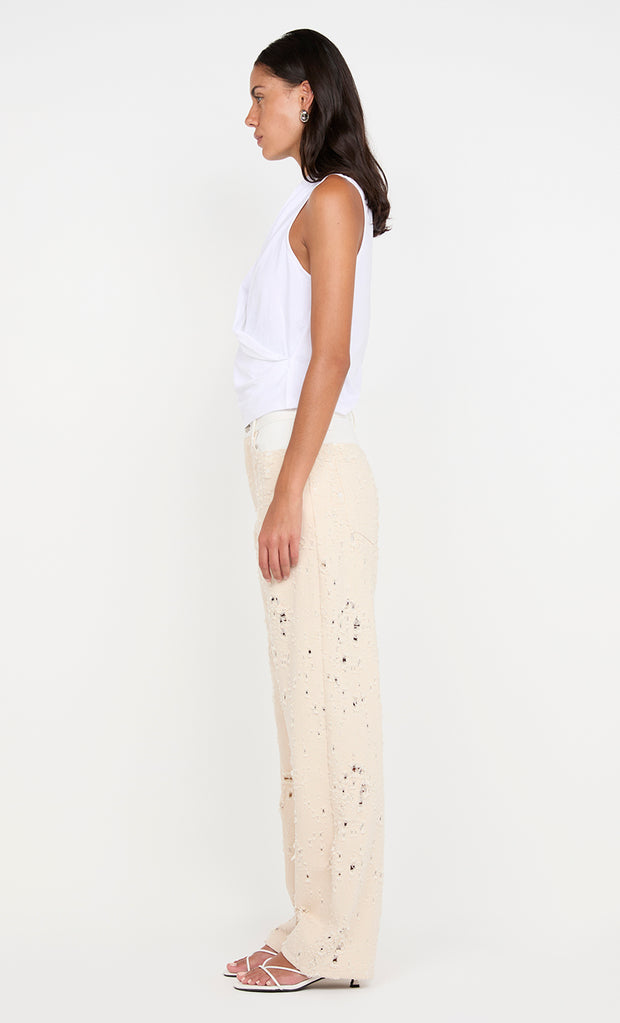 Quinn Pant in Natural by Bec + Bridge