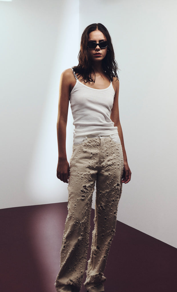 QUINN PANT - NATURAL/WHITE