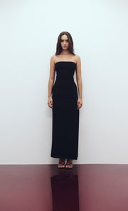 REINA STRAPLESS MAXI DRESS - BLACK