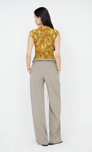 Rianne Funnel Neck Top in golden vine