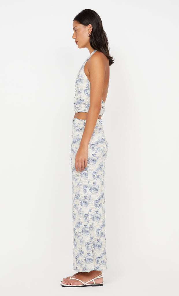 RIVA MAXI SKIRT - PORCELAIN FLORAL