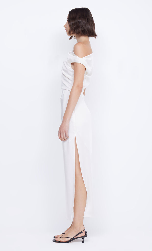 Rochelle Asym White Ivory Once Shoulder Dress Bridal by Bec + Bridge