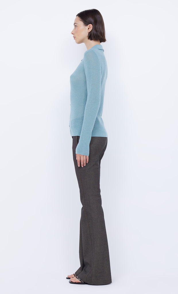 Rodeo Keyhole Cardigan in Aqua by Bec + Bridge