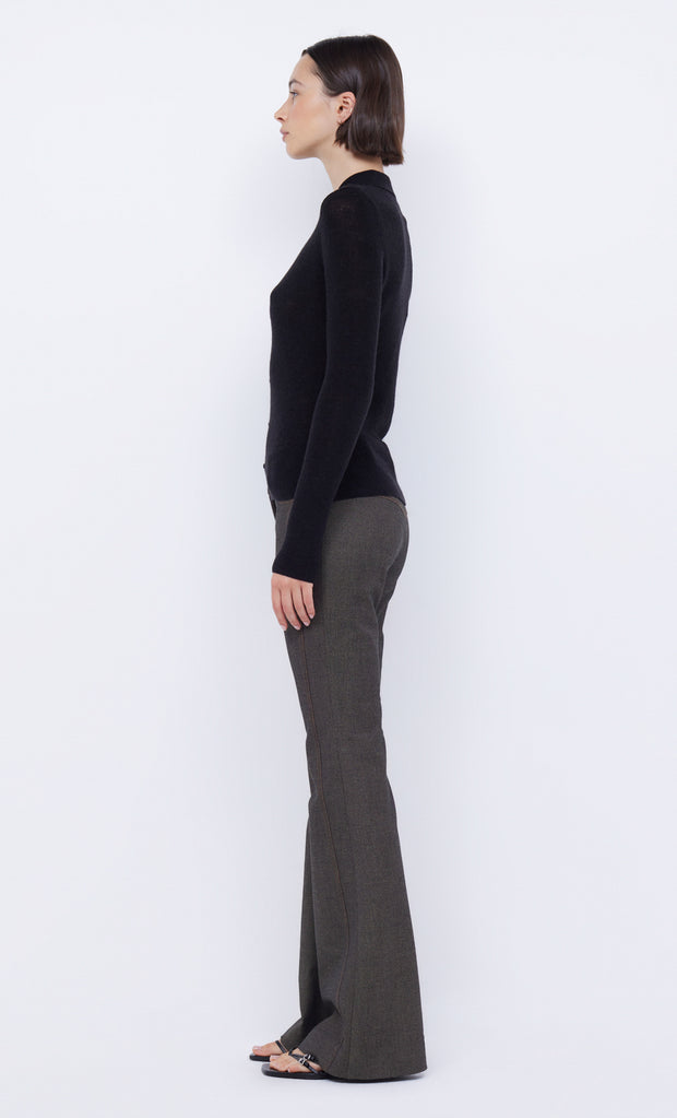 Rodeo Keyhole Cardigan in Black by Bec + Bridge