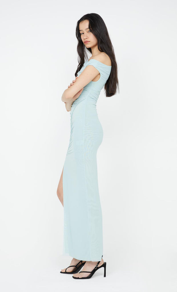 Sania Asym Dress in Duck Egg Blue by Bec + Bridge