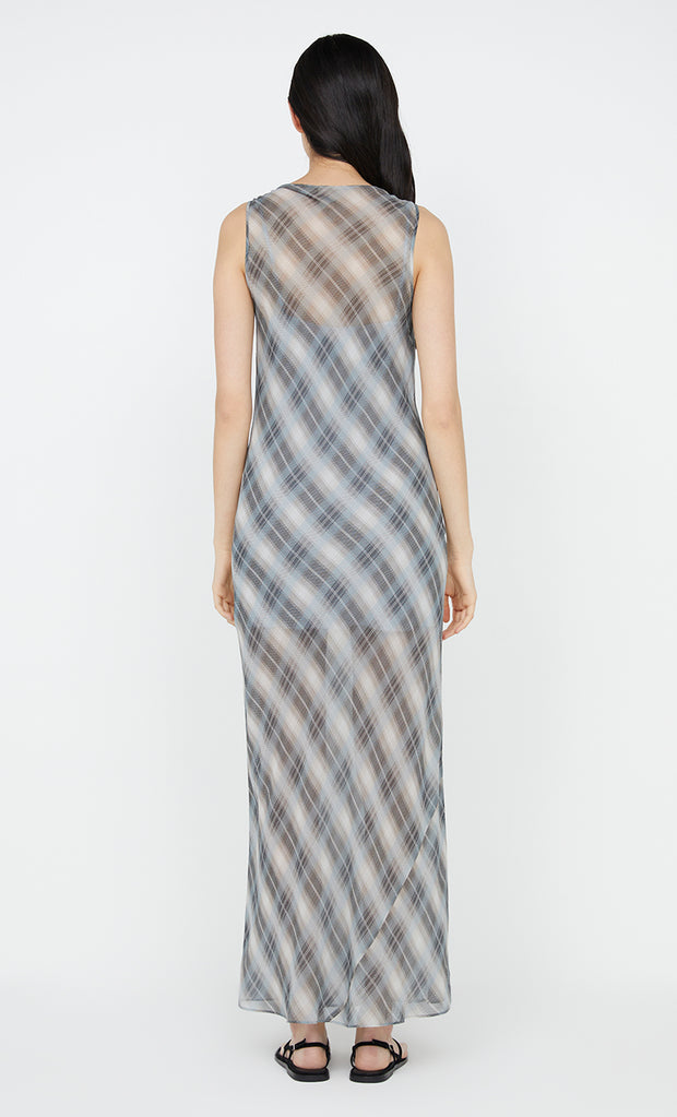 Seanna Boatneck Dress in Storm Check by Bec + Bridge