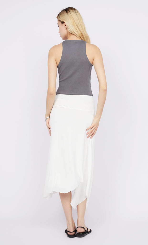 Seraphina Midi Skirt in White by Bec + Bridge