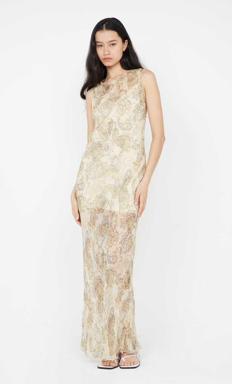 Shyla Boatneck Dress in Faded Paisley by Bec + Bridge